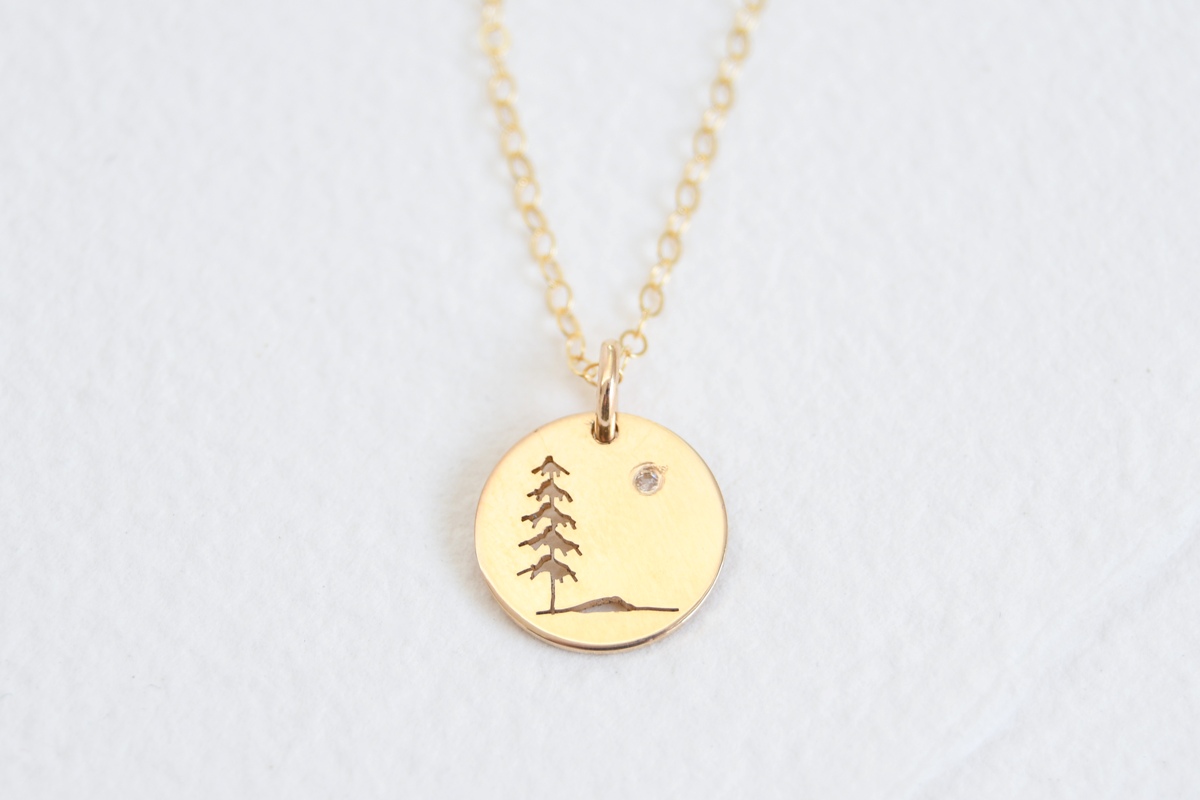 Solo Tree Necklace - Ebony and Sparrow | Made in Canada