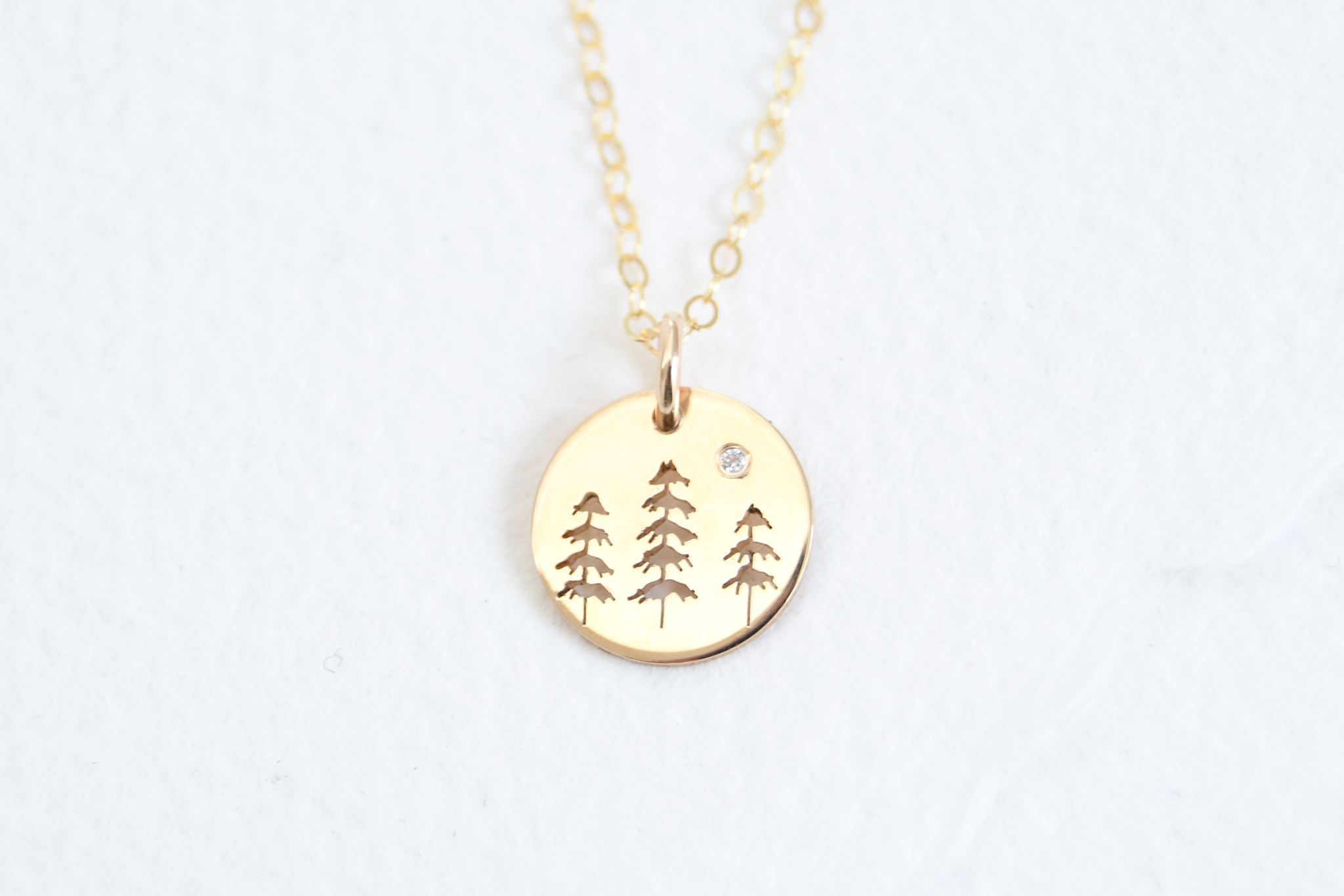Emily Carr Tree Trio Necklace - Ebony and Sparrow | Made in Canada